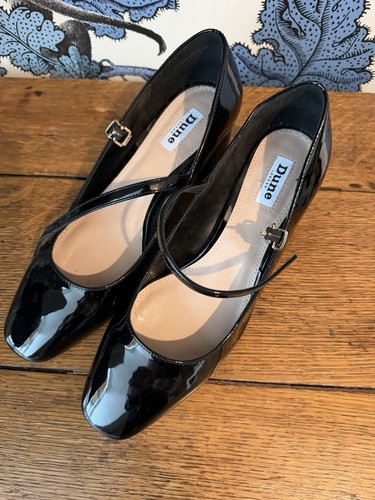 Dune black patent sling - dune,