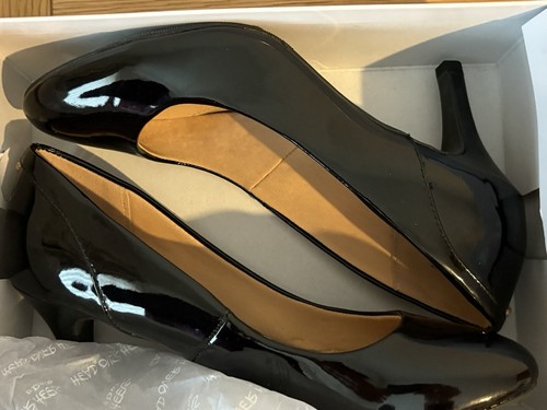 Dune black patent leather - black, patent-leather
