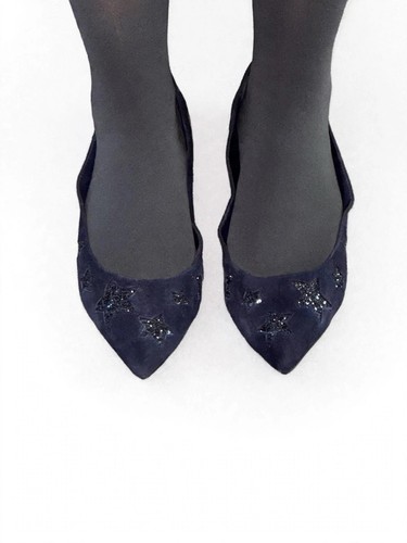 Dune london navy star glitter - navy,