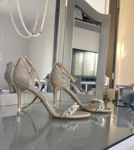 Dune silver sparkle open - silver, toe