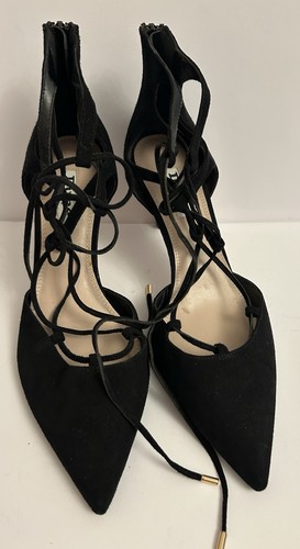 Dune london black suede - suede, lace