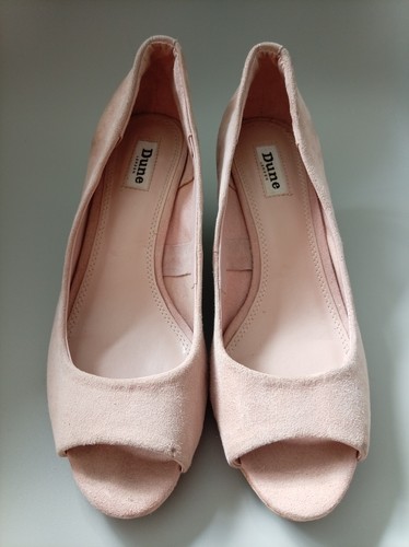 Dune london blush - pink, suede