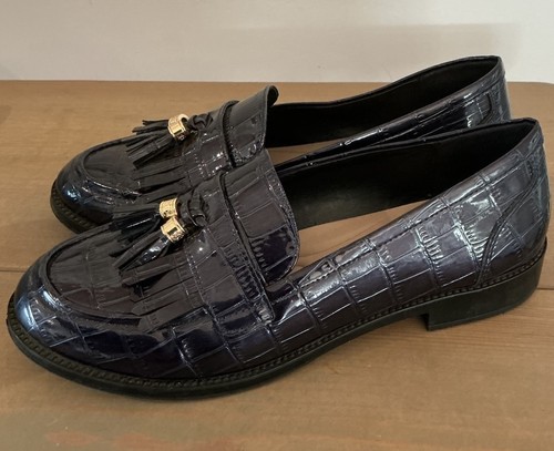 Dune london global navy croc - london,