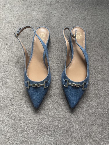 Dune london denim slingback - dune,