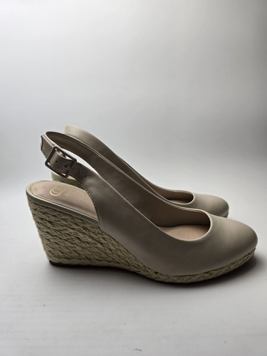 Dune london jute wedge sling - jute,